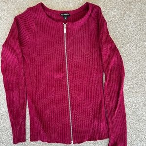 Express zipper sweater